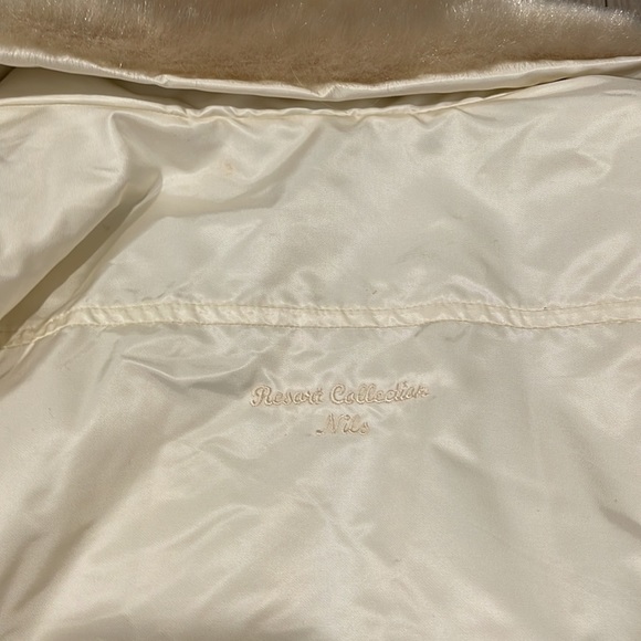 Cream Ski Winter Coat with Faux Fur Trim - Picture 4 of 6